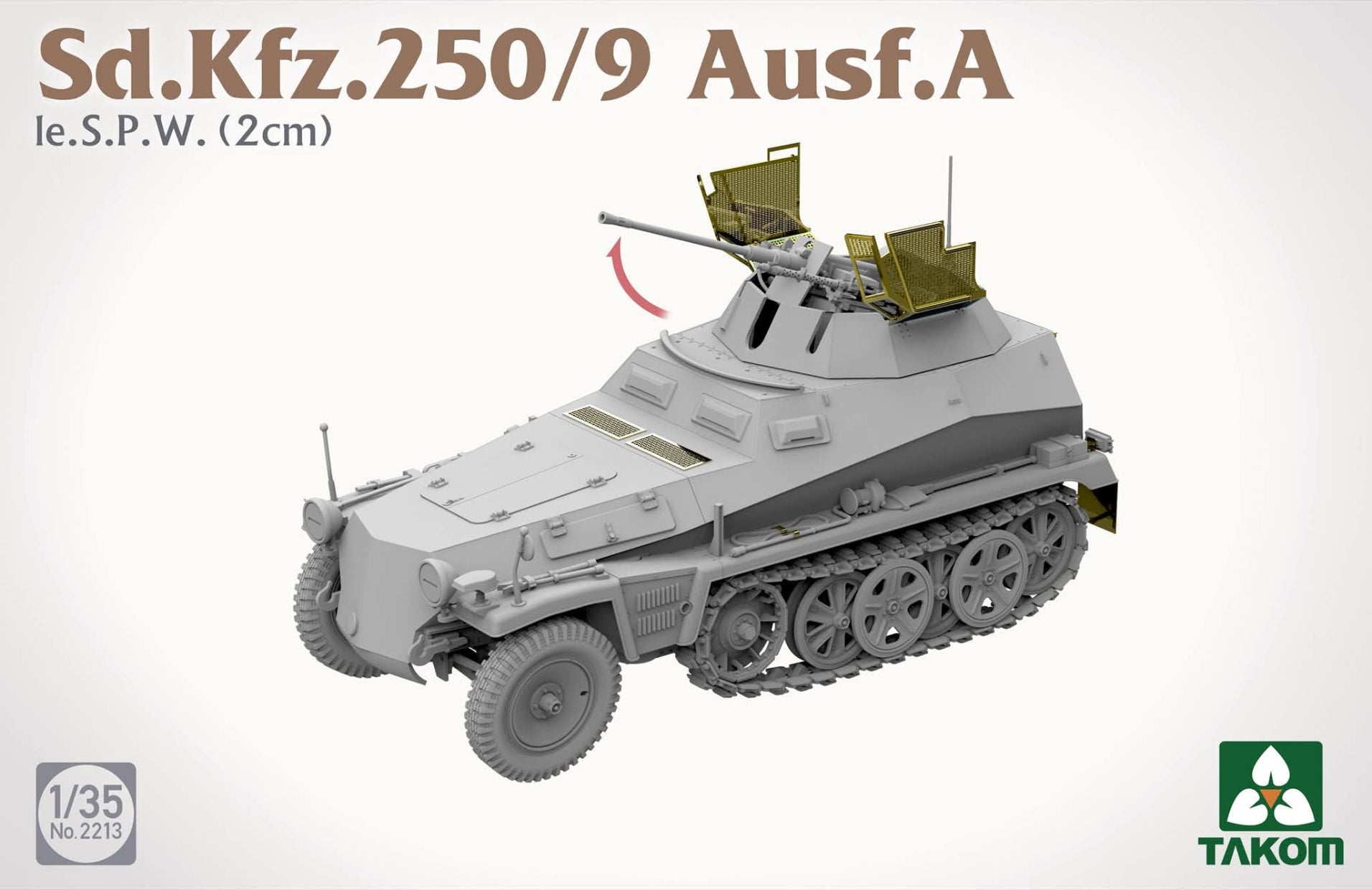 Takom 2213 Sd.Kfz. 250/9 Ausf. A le. S.P.W. (2 cm) 1/35 – image 7