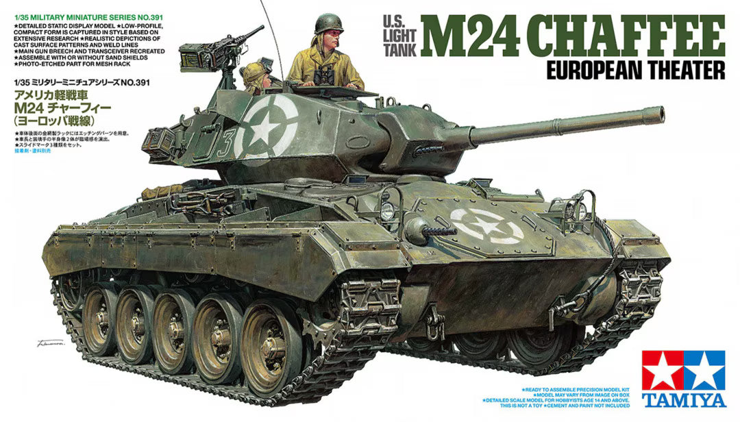 Tamiya 35391 U.S. Light Tank M24 Chaffee European Theater 1/35 – Bild 2