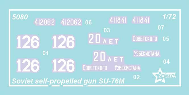 Zvezda 5080 Soviet Self-Propelled Gun SU-76M 1/72 – image 3