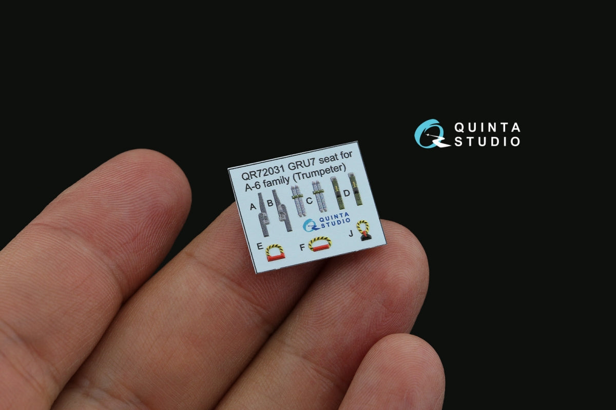 Quinta Studio QD72144 A-6E TRAM Intruder 3D-Printed &amp;amp; coloured Interior on decal paper (Trumpeter) 1/72 – imagen 6