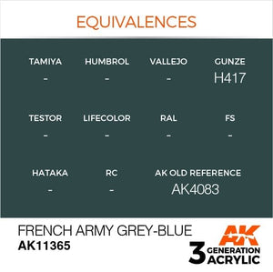 AK Interactive AK11365 French Army Grey-Blue 17ml – immagine 3