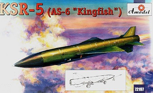 A-Model 72197 Raduga KSR-5 (AS-6 'Kingfish') Soviet Long-Range Air Launched Cruise Missile and Anti Ship Missile 1/72