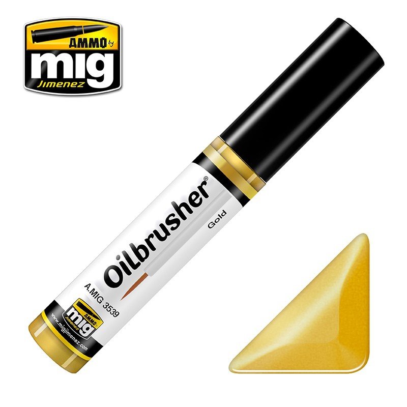 AMMO of Mig Jimenez 3539 OILBRUSHER GOLD