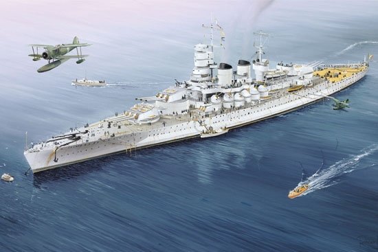 Trumpeter 05779 Italian Navy Battleship RN Vittorio Veneto 1940 1/700 – immagine 3