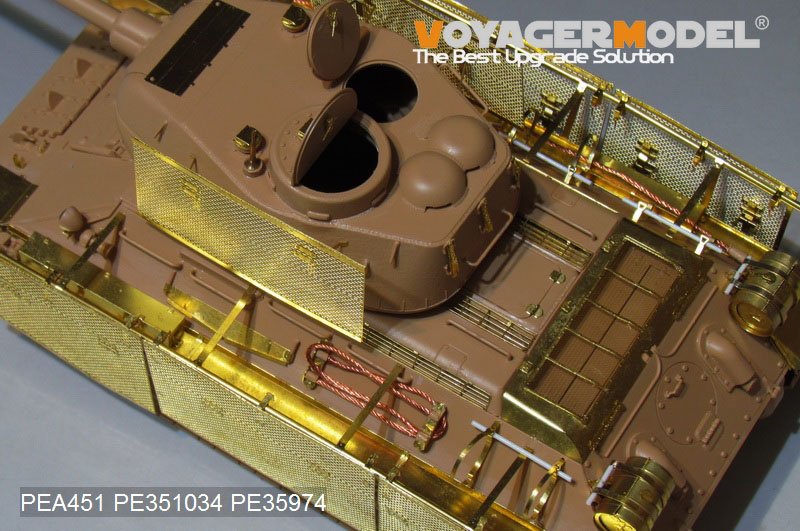 Voyager Model PEA451 WWII Russian T-34/85 &amp;quot;Thoma shields&amp;quot; wire mesh schürzen (GP) 1/35 – Bild 4