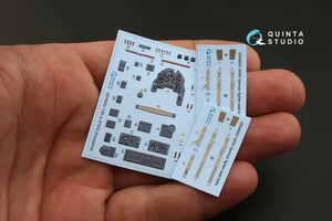 Quinta Studio QD48092 Ju 87D/G 3D-Printed &amp;amp; coloured Interior on decal paper (for Hasegawa kit) 1/48 – Bild 2