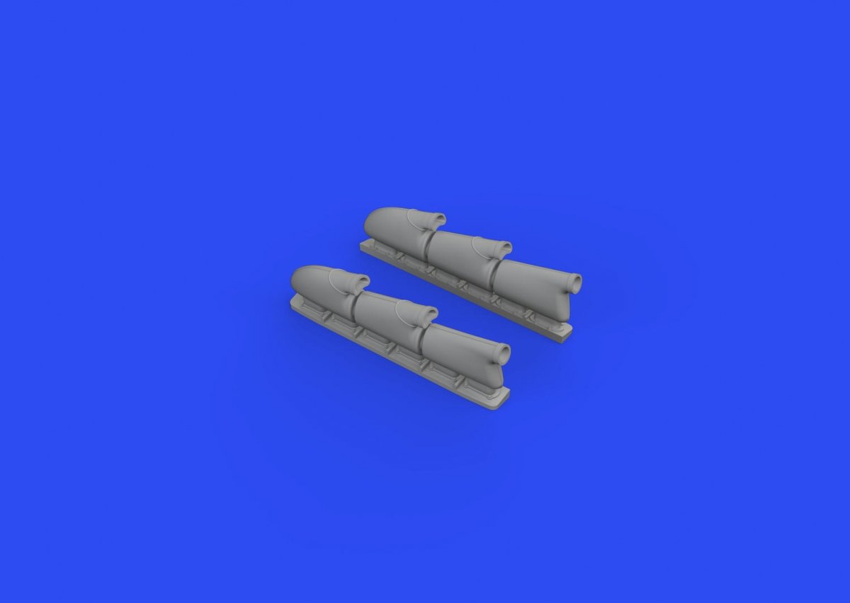 Eduard 648667 Spitfire Mk.V three-stacks exhausts rounded EDUARD 1/48 – Bild 3