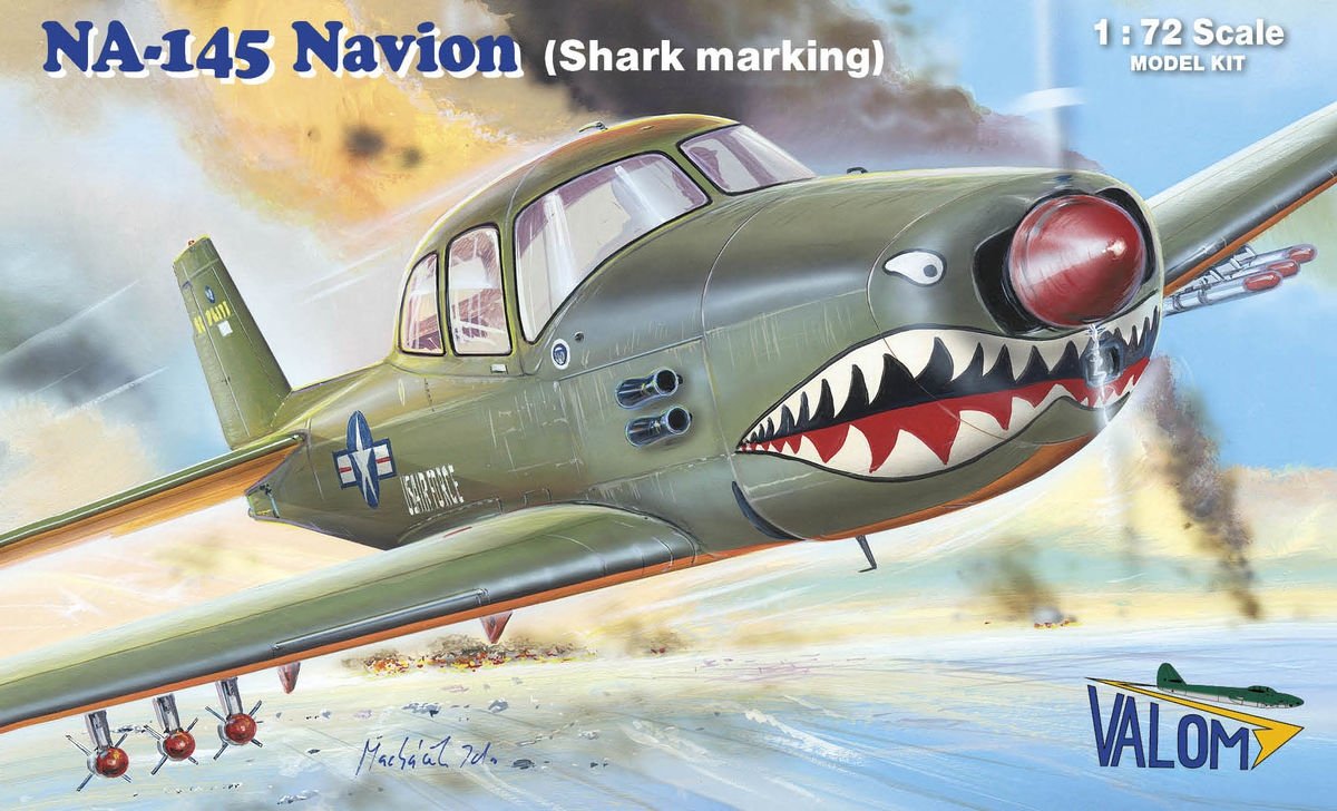 Valom 72135 North-American NA-145 Navion &amp;quot;Shark markings&amp;quot; 1/72