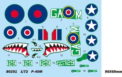 Hobby Boss 80251 P-40M Warhawk 1/72 – immagine 3