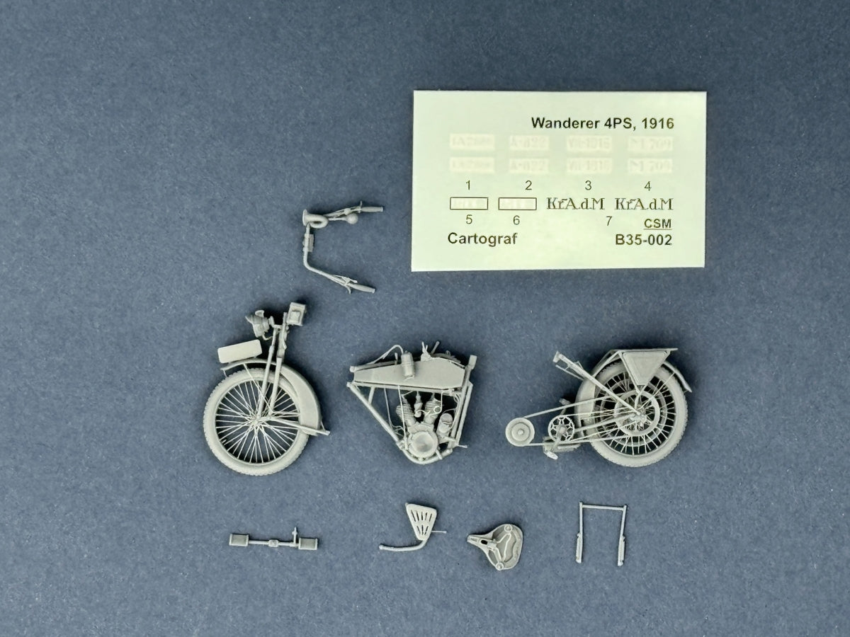 Copper State Models B35-002 Wanderer 4PS 1916 Motorcycle 1/35 – immagine 7