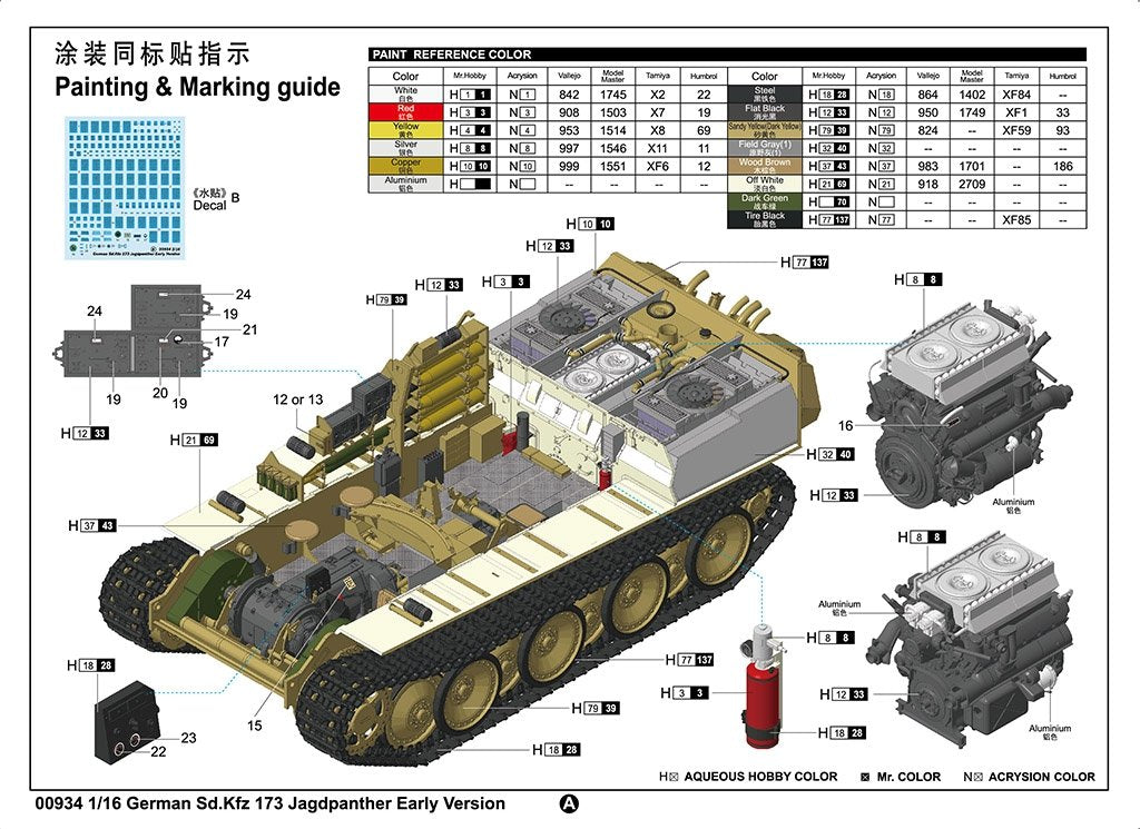 Trumpeter 00934 Allemand Sd.Kfz 173 Jagdpanther Première version 1/16 – image 3