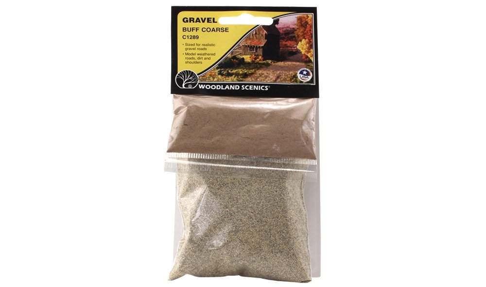 Woodland Scenics WC1289 Gravel Buff Coarse - coarse gravel – image 2