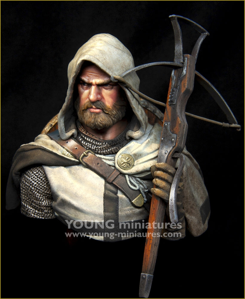 Young Miniatures YH1874 Teutonic Knight with Crossbow 1/10
