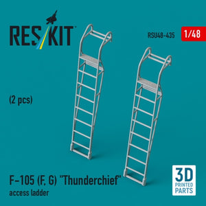RESKIT RSU48-0435 F-105 (F, G) &amp;quot;Thunderchief&amp;quot; access ladders (2 pcs) (3D Printed) 1/48