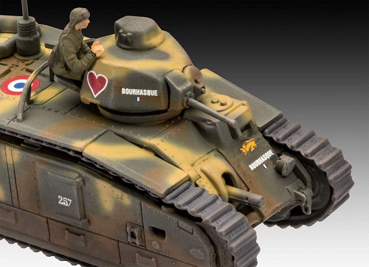 Revell 03278 Char. B.1 bis - Renault FT.17 1/76 – imagen 5