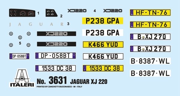 Italeri 3631 Jaguar XJ 220 1/24 – imagen 4