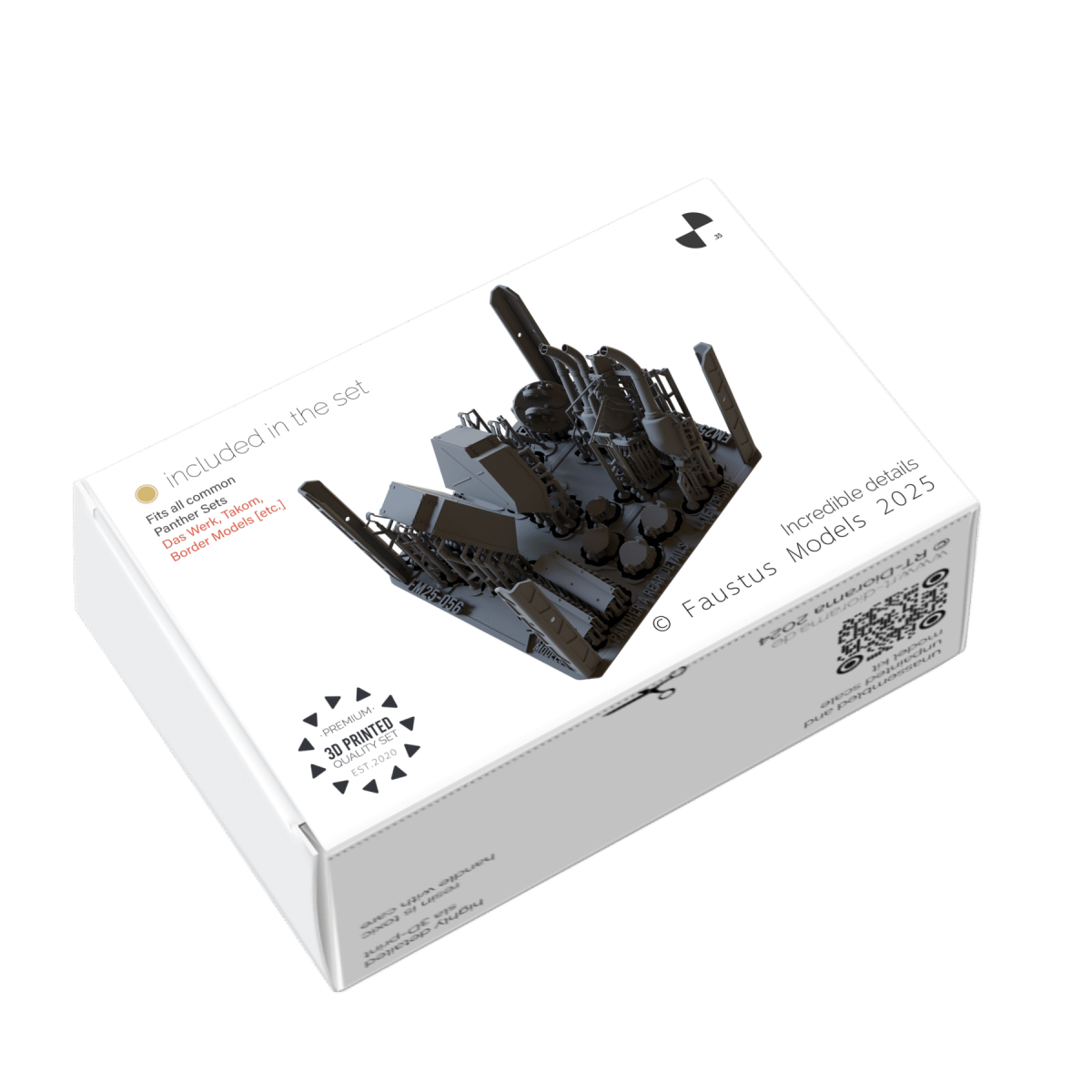 Faustus Models FM35046 Panther A Rear Details – Late Version 1/35