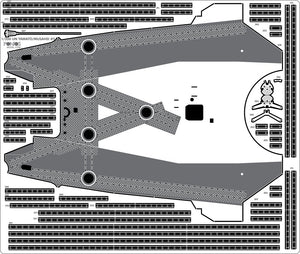 Pontos 37025FN IJN Musashi 1944 Detail up set Advanced Hinoki Tone Deck 1/350 – Bild 14
