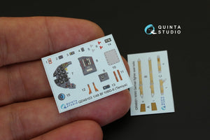 Quinta Studio QD48103 Bf 109G-6 3D-Printed &amp;amp; coloured Interior on decal paper (for Tamiya kit) 1/48 – imagen 4
