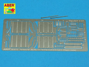 Aber 35A110 Ailes avant pour char moyen allemand Panther Ausf.A/D (1/35)