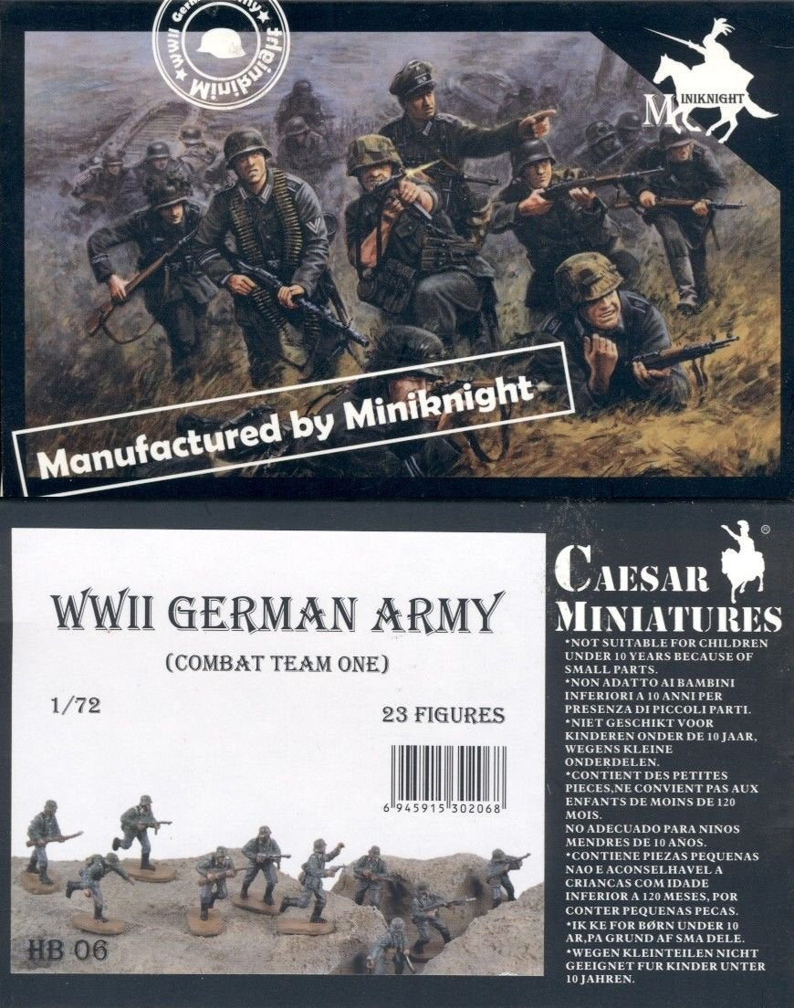 Caesar Miniatures HB06 Armée allemande de la Seconde Guerre mondiale (Équipe de combat n° 1) (1/72)