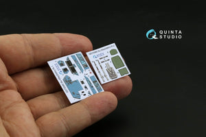 Quinta Studio QD72060 Su-35S 3D-Printed &amp;amp; coloured Interior on decal paper (GWH) 1/72 – immagine 5