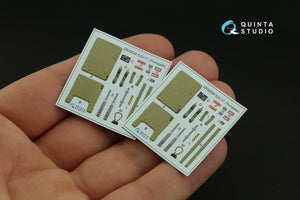 Quinta Studio QD32123 F/A-18F early 3D-Printed &amp;amp; colored Interior on decal paper (Trumpeter) 1/32 – image 3