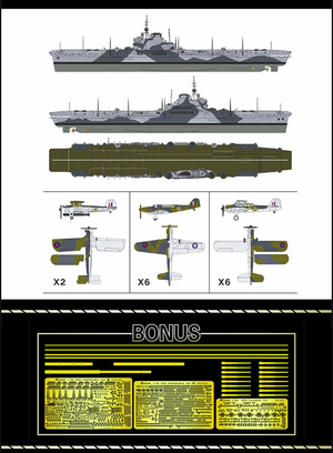FlyHawk Model FH1152S HMS Formidable 1941 Deluxe Edition 1/700 – immagine 4