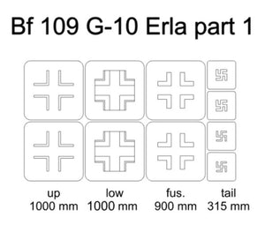 Omask 24020 Bf 109 G-10 Erla partie 1 1/48
