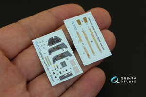 Quinta Studio QD48086 Bf 109E-1/E-3 3D-Printed &amp;amp; colored Interior on decal paper (for Eduard kit) 1/48 – image 2