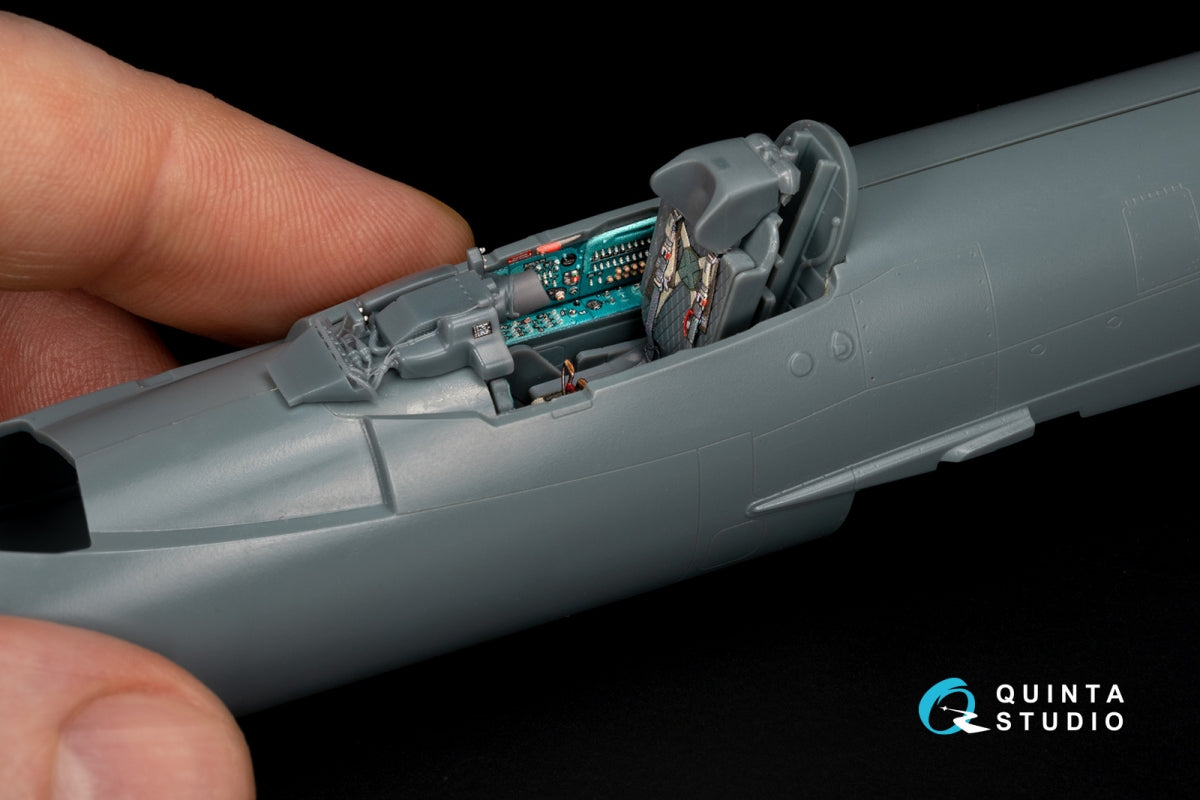 Quinta Studio QD+48552 MiG-21R (green cockpit panels) 3D-Printed &amp;amp; colored Interior on decal paper (Eduard) (with 3D-printed resin parts) 1/48 – image 8