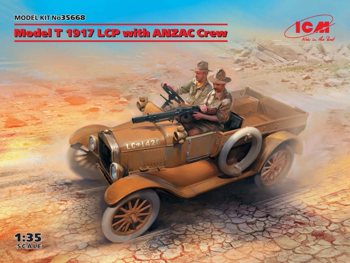 ICM 35668 Modèle T 1917 LCP avec équipage ANZAC 1/35