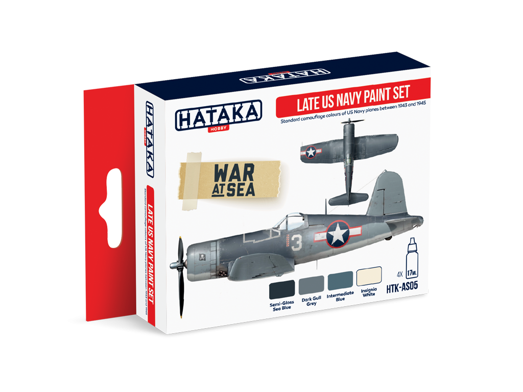 Hataka HTK-AS05 Late US Navy paint set 4x17ml – image 3