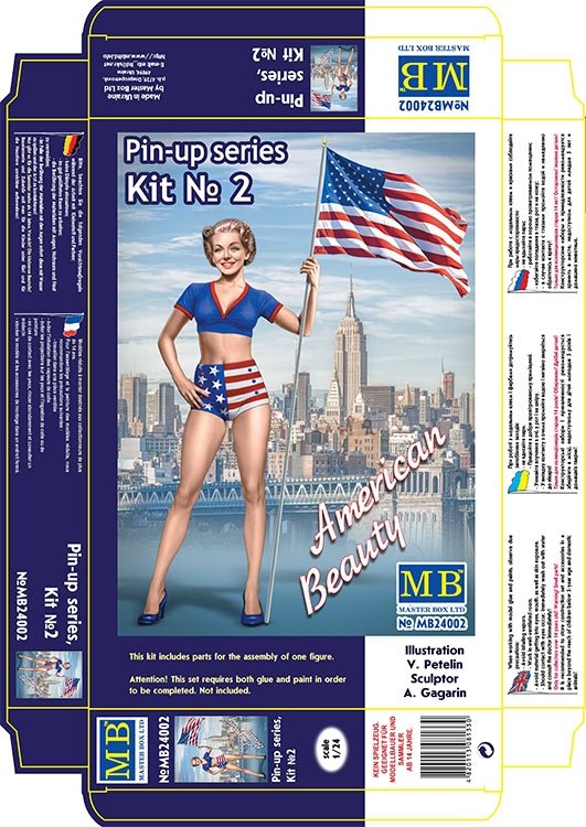 Master Box 24002 Pin-up series Kit No. 2 Betty 1/24 – immagine 3