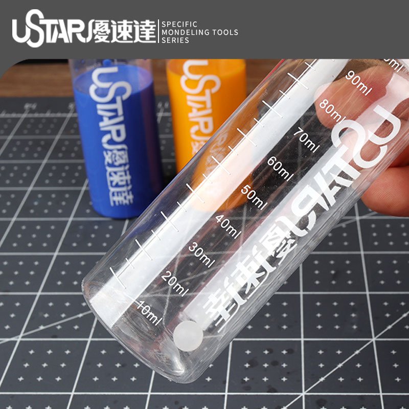 U-Star UA-91005 Paint Mixing Bottle 100 ml (6 pcs) / Butelka do mieszania farb 100 ml (6 szt.) – Bild 2