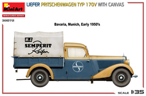 MiniArt 38072 LIEFER PRITSCHENWAGEN TYP 170V AVEC TOILE 1/35  – image 4