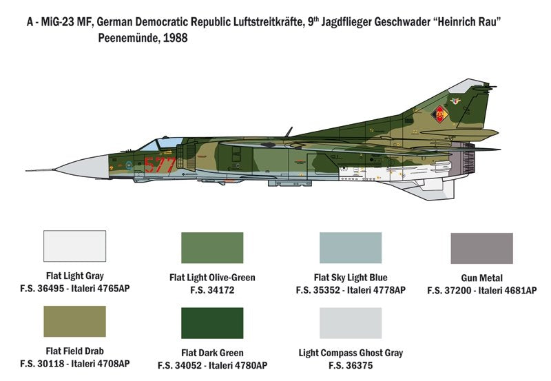 Italeri 2798 MiG-23 MF/BN FLOGGER 1/48 – immagine 5