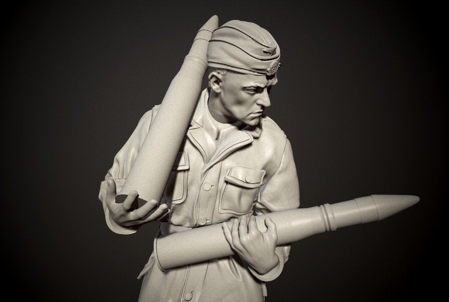 Panzer Art FI35-101 Waffen-SS tanker preparing ammo No.1 1/35 – immagine 2