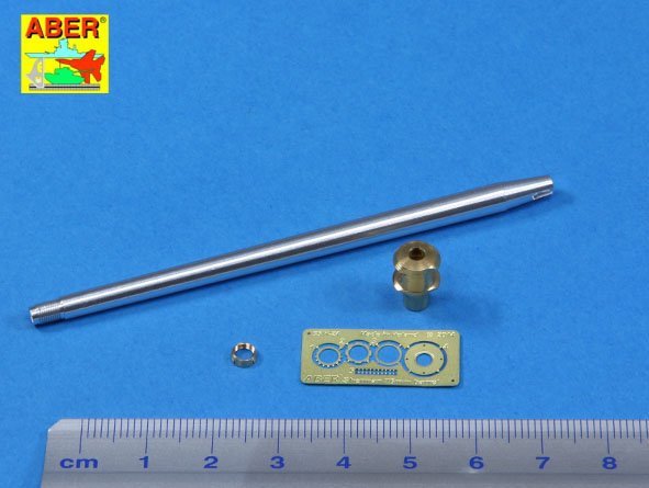 Aber 35L-186 U.S. 76 mm M1A2 barrel with muzzle brake for Sherman M4A3E8 tank 1/35 – Bild 3