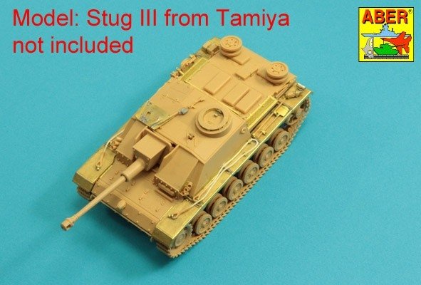 Aber 48A31 Grilles pour Pz.Kpfw. III et Stug III Compatibles avec les modèles Tamiya : 32540 ; 32524 ; 32525 ; 32543 ; 1/48 – image 13