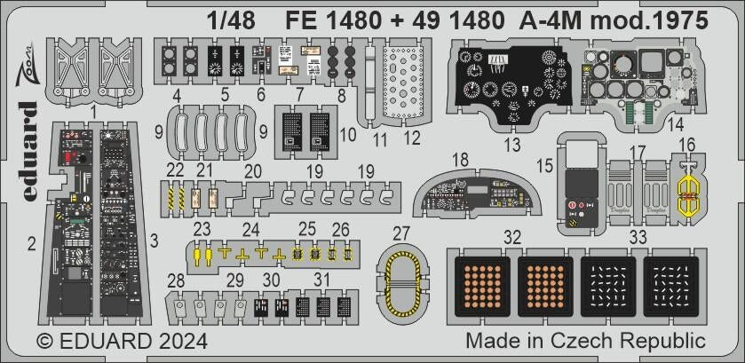 Eduard 491480 A-4M mod. 1975 MAGIC FACTORY 1/48 – immagine 4