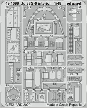 Eduard 491099 Ju 88G-6 interior 1/48 DRAGON – zdjęcie 2