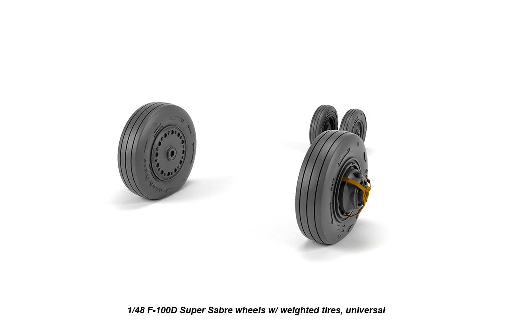 Armory Models AW48316 F-100D Super Sabre wheels w/ weighted tyres 1/48 – immagine 4