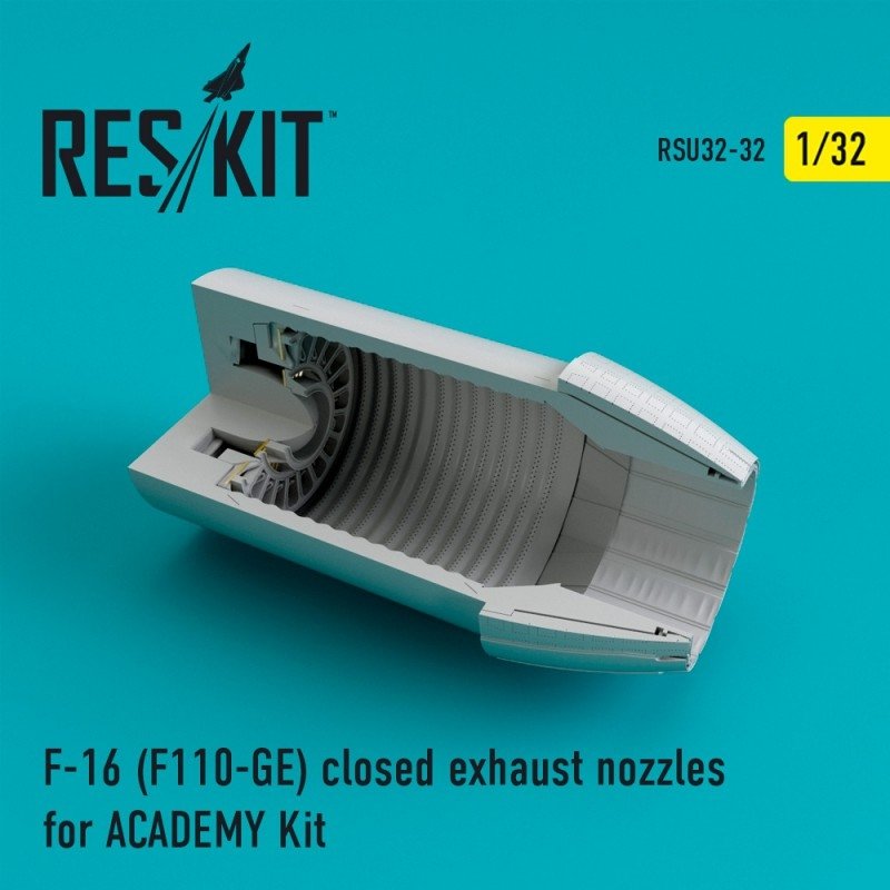 RESKIT RSU32-0032 Tuyères d&amp;#39;échappement fermées pour F-16 (F110-GE) Kit ACADEMY 1/32