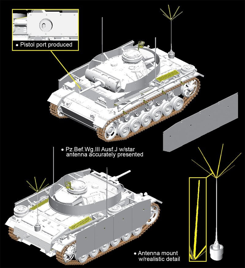 Dragon 6570 Pz.Bef.Wg.III Ausf.J avec Schurzen (1/35) – image 2