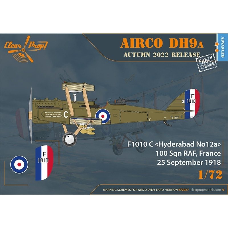 Clear Prop! CP72027 Airco DH.9a (early version) ADVANCED KIT 1/72 – immagine 14