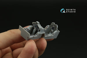 Intérieur imprimé en 3D et coloré sur papier décalcomanie pour F/A-18F tardif / EA-18G (Hobby Boss) (petite version) Quinta Studio QDS-48373 (échelle 1/48). – image 7