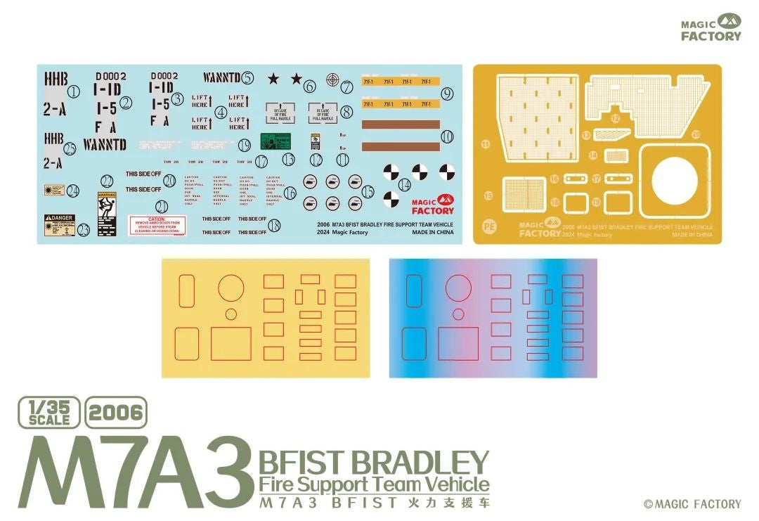 Magic Factory 2006 M7A3 BFIST Bradley Fire Support Team Vehicle 1/35 – immagine 9