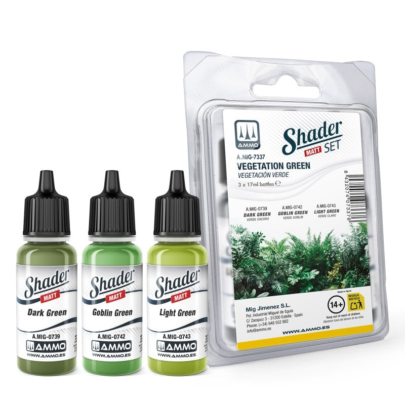 Ammo of Mig 7337 Matt SHADER Set Vegetation Green