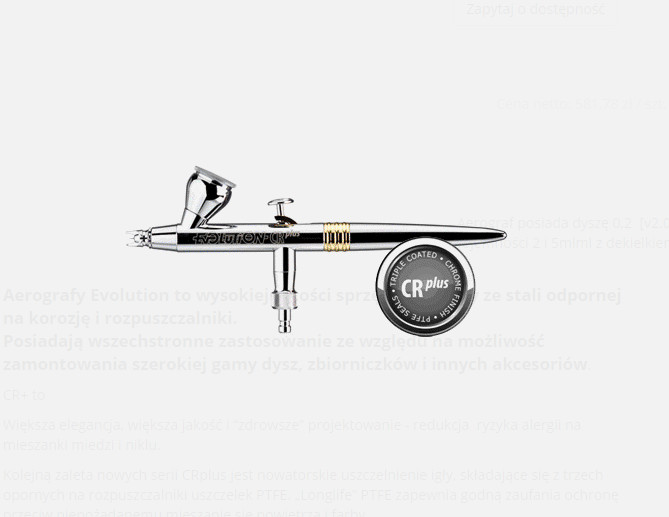 Harder &amp; Steenbeck 126234 Airbrush CR+ 2in1 0.2+ 0.4mm